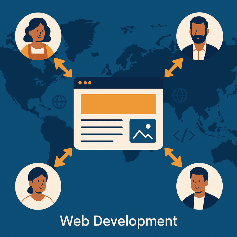 Web Presence Illustration